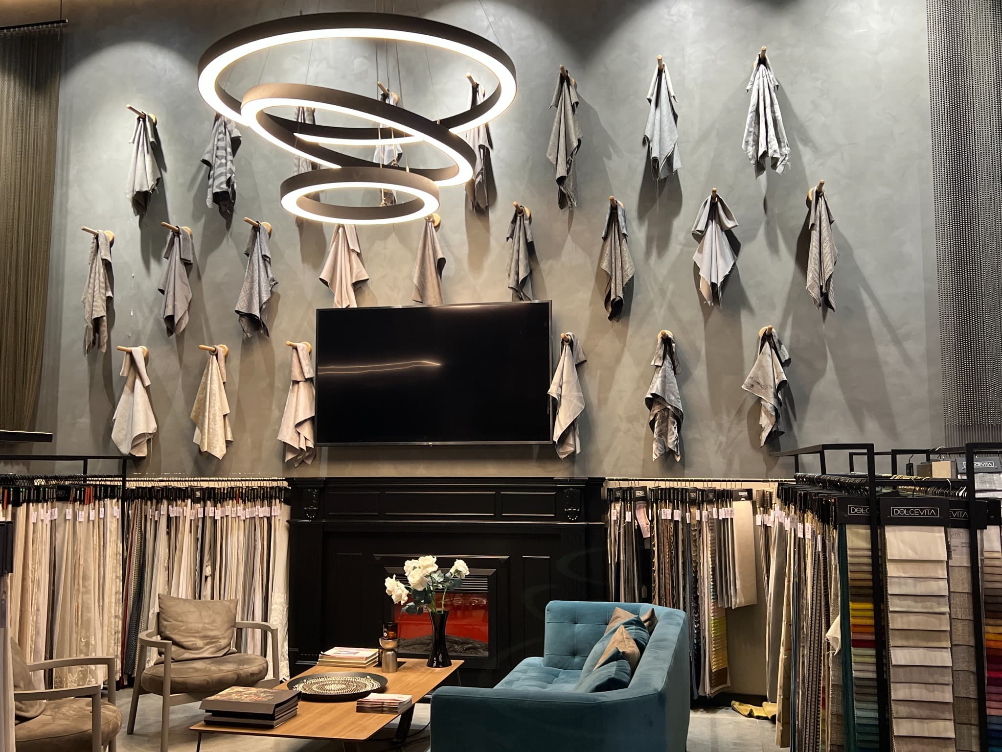 The Pile Perde showroom for made-to-measure curtain and villa project consultations in Ankara