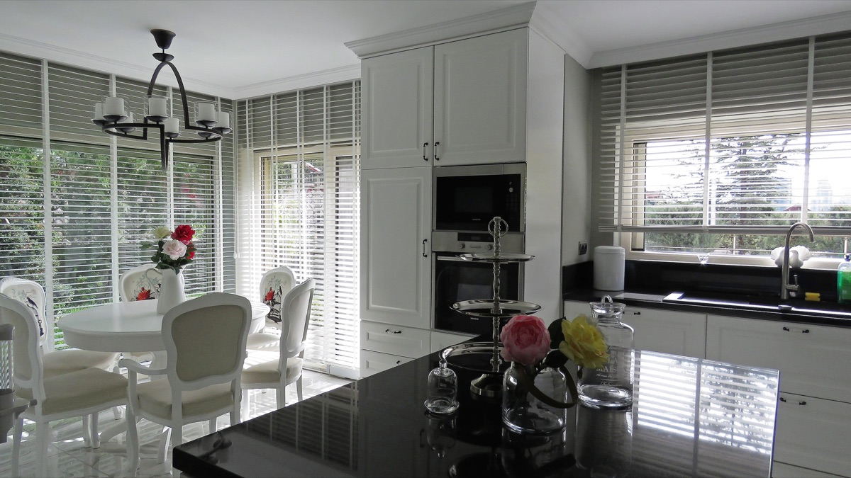 Mutfak ahşap jaluzi perde