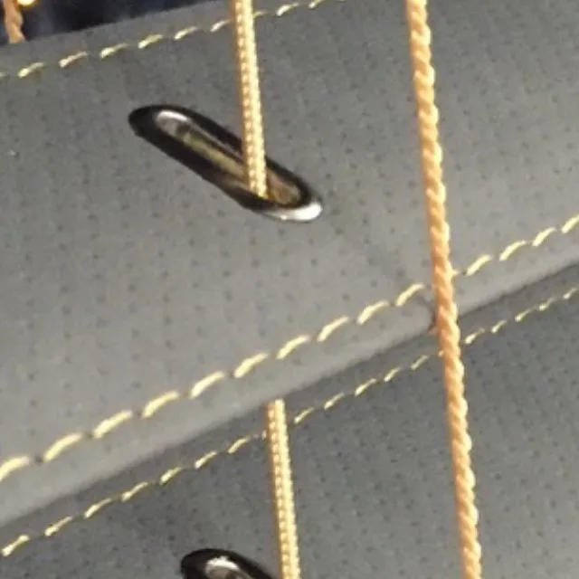 Leather curtain installation, view 8