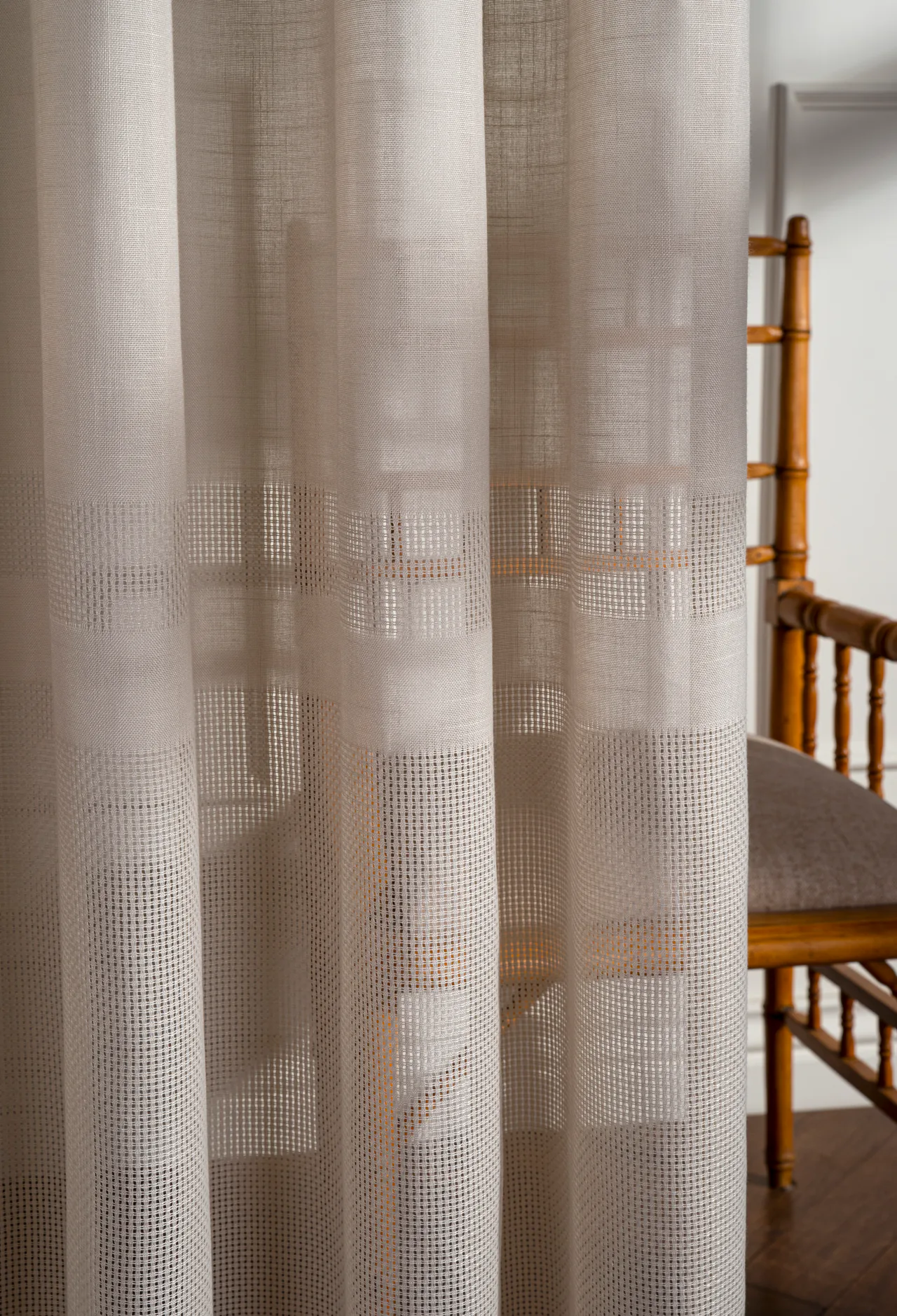 Patterned Sheer Curtains — image 4