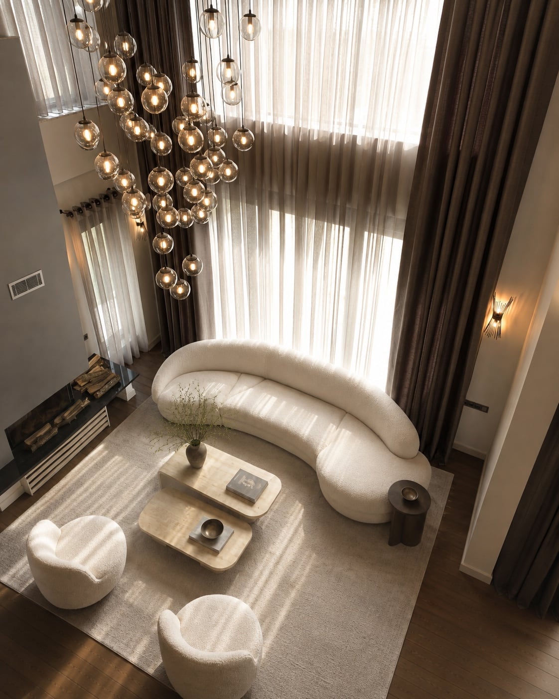 Private Villa in Gölbaşı — curtain installation, view 4