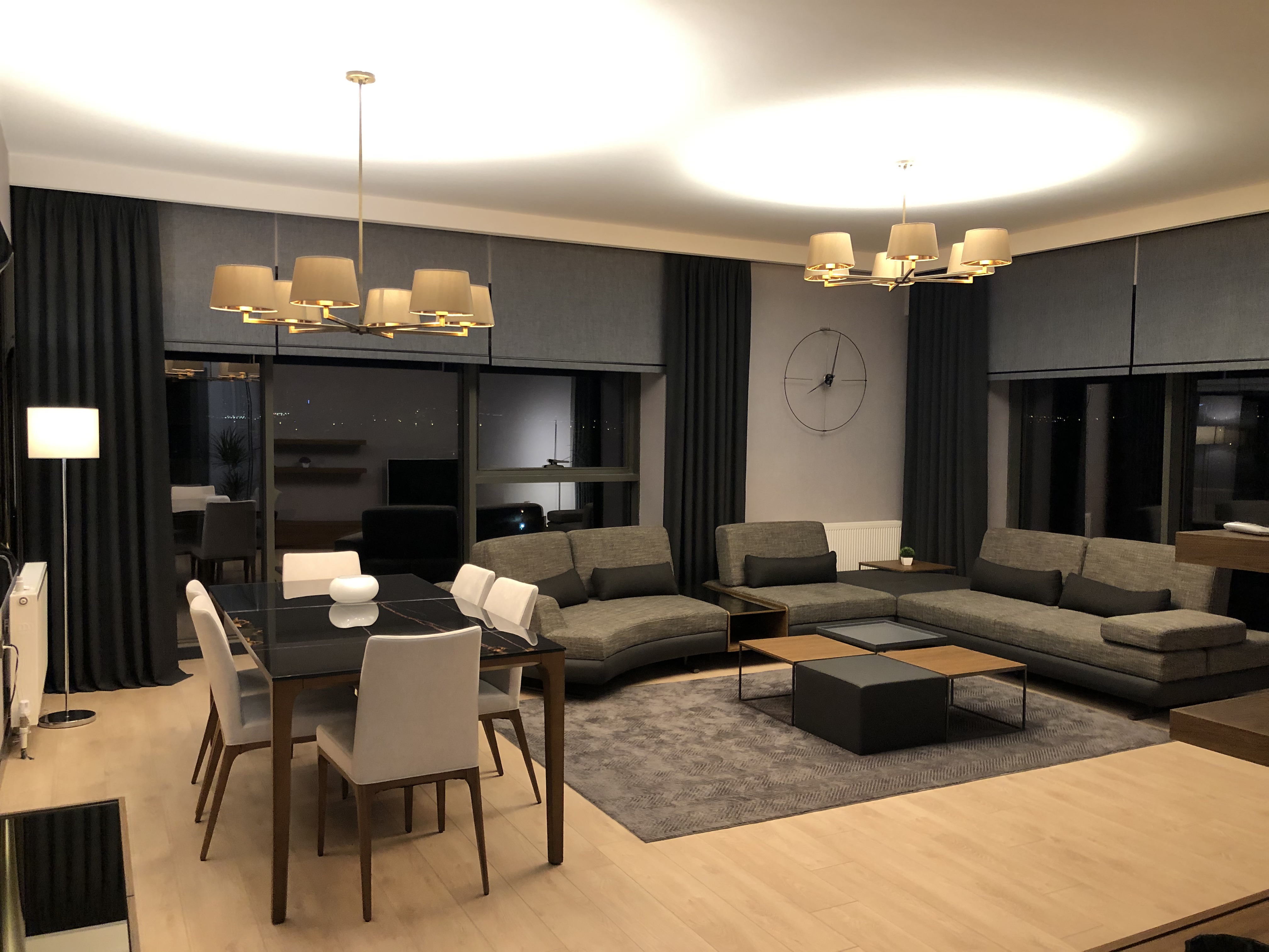 İncek İkon Sitesi, Alacaatlı — completed curtain installation