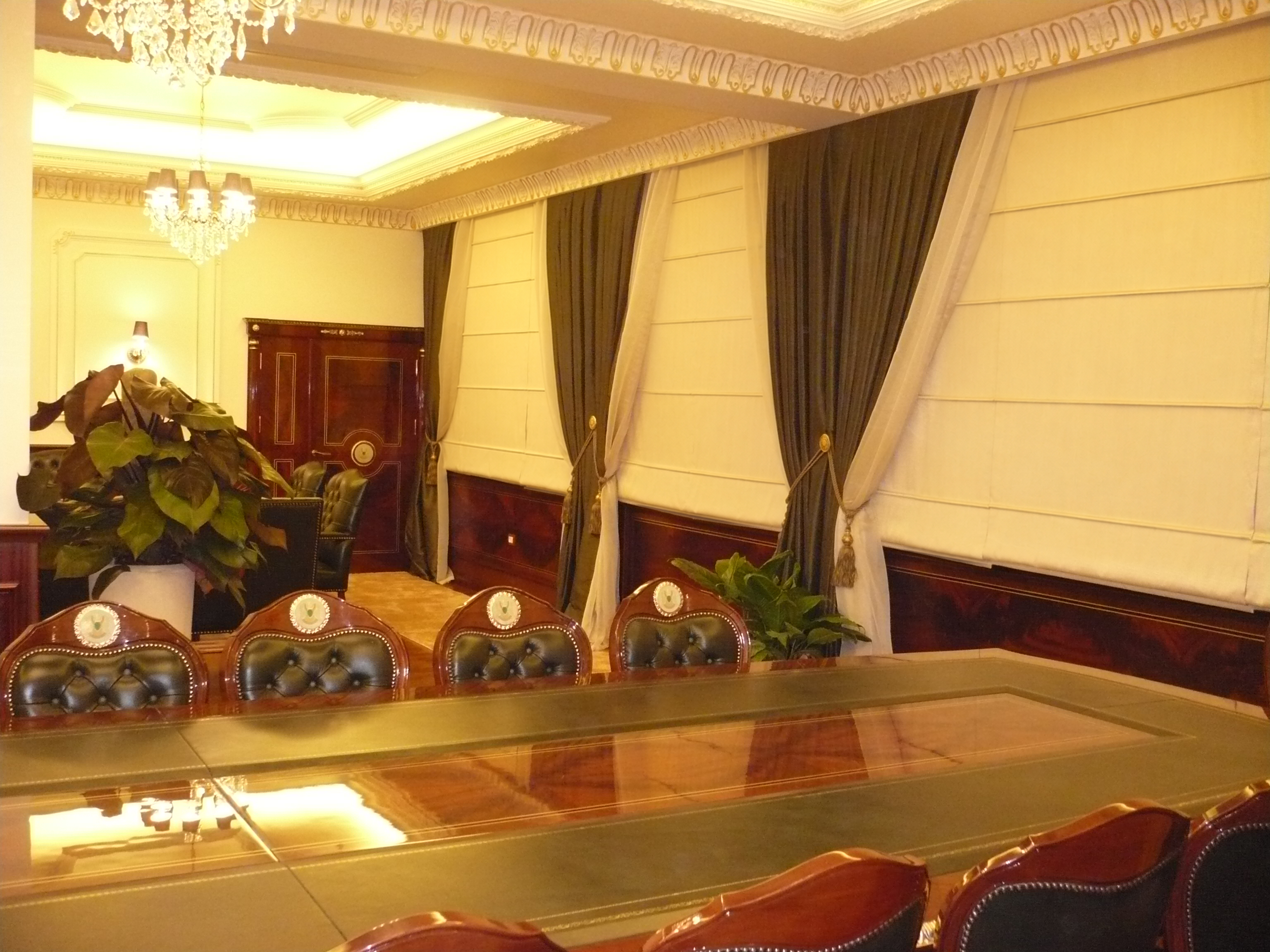 Ministry Building in Libya – Curtains and Textiles — curtain installation, view 2