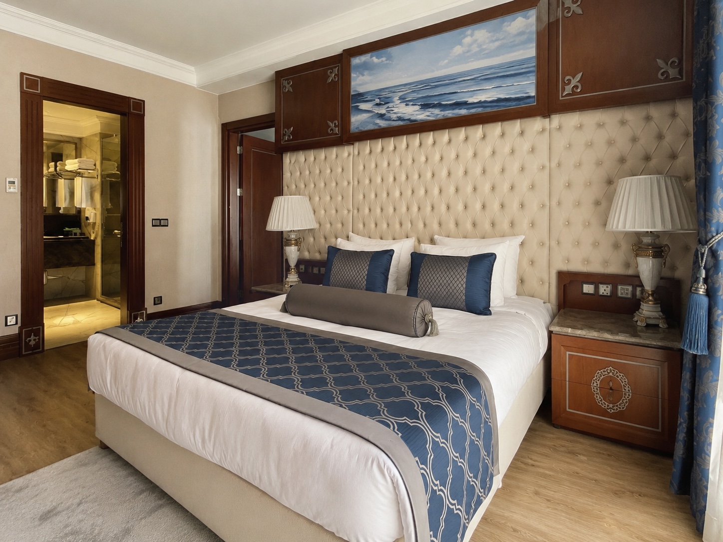 Lord’s Palace Hotel, Girne – Sample Rooms — curtain installation, view 3