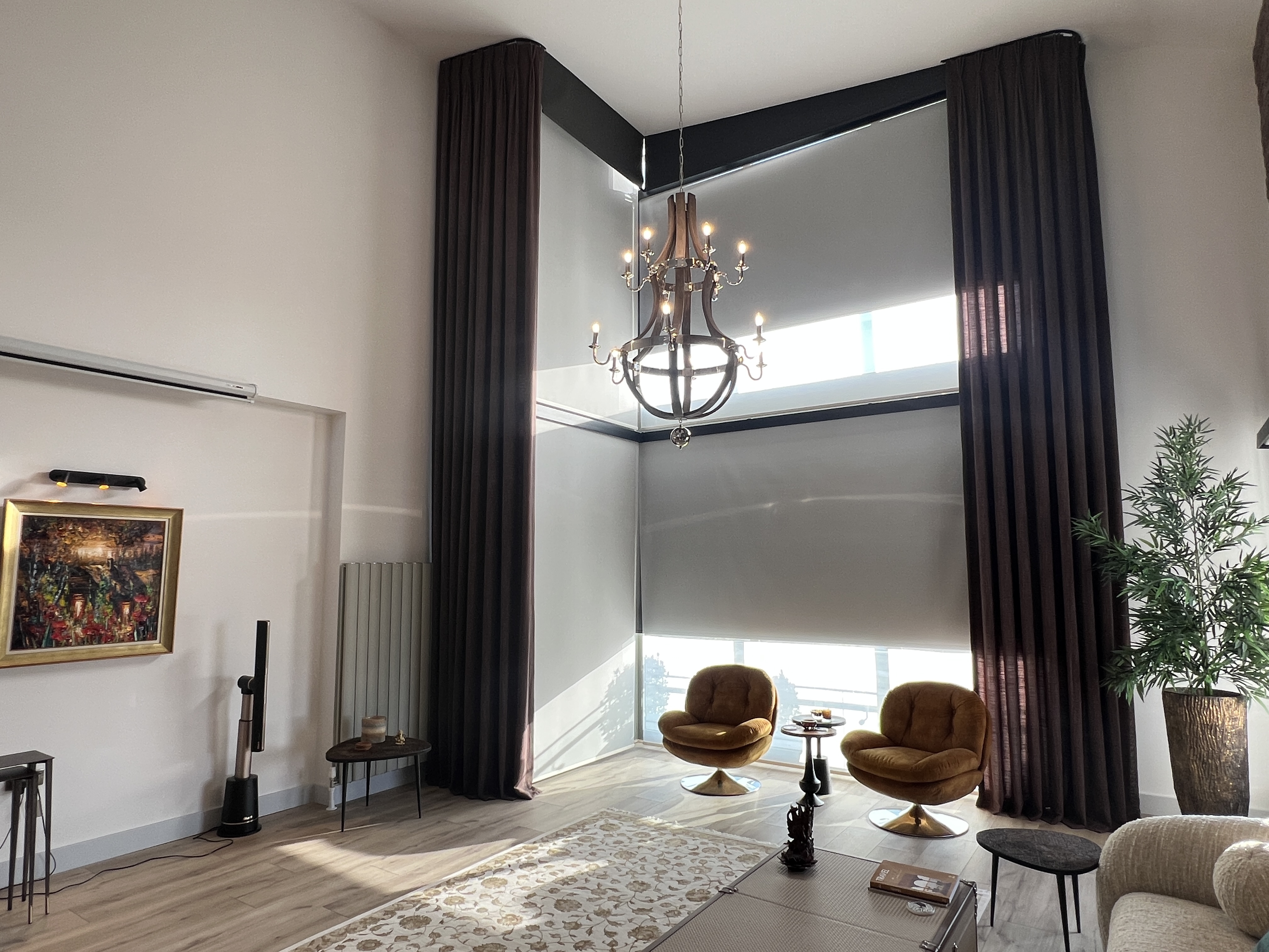 Orion Evleri, Beytepe – Bespoke Curtains — completed curtain installation