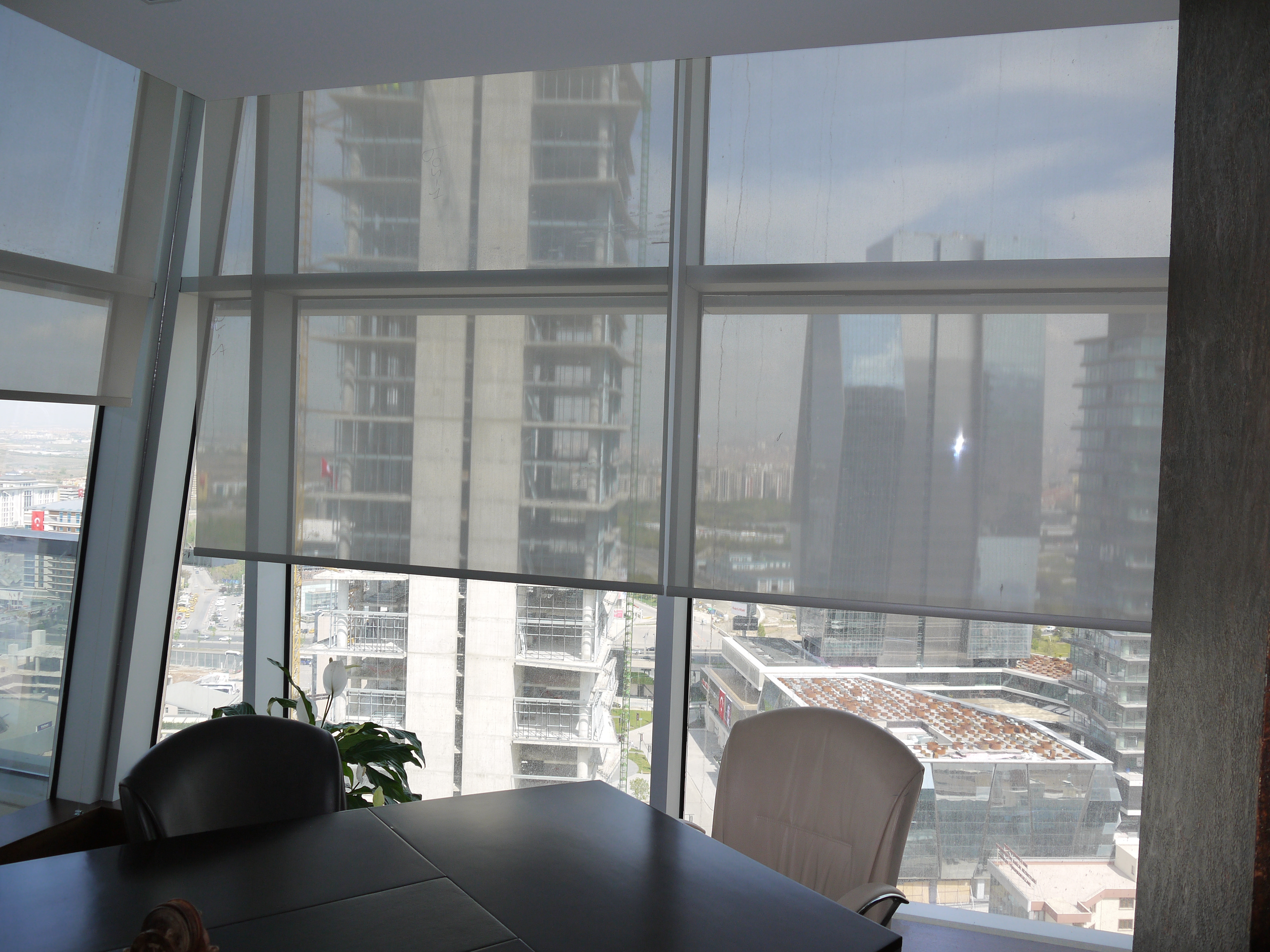 The Paragon, Söğütözü – Motorised Office Blinds — curtain installation, view 3