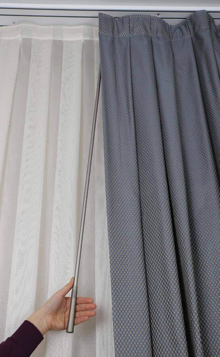 Perde çekme çubuğu