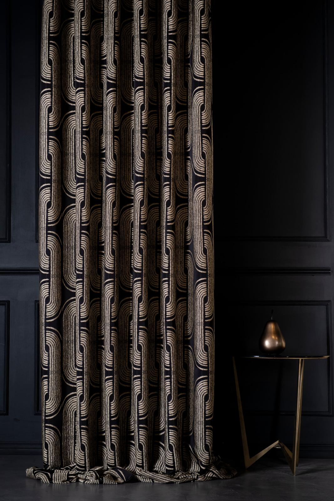 Etnik desenli fon perde