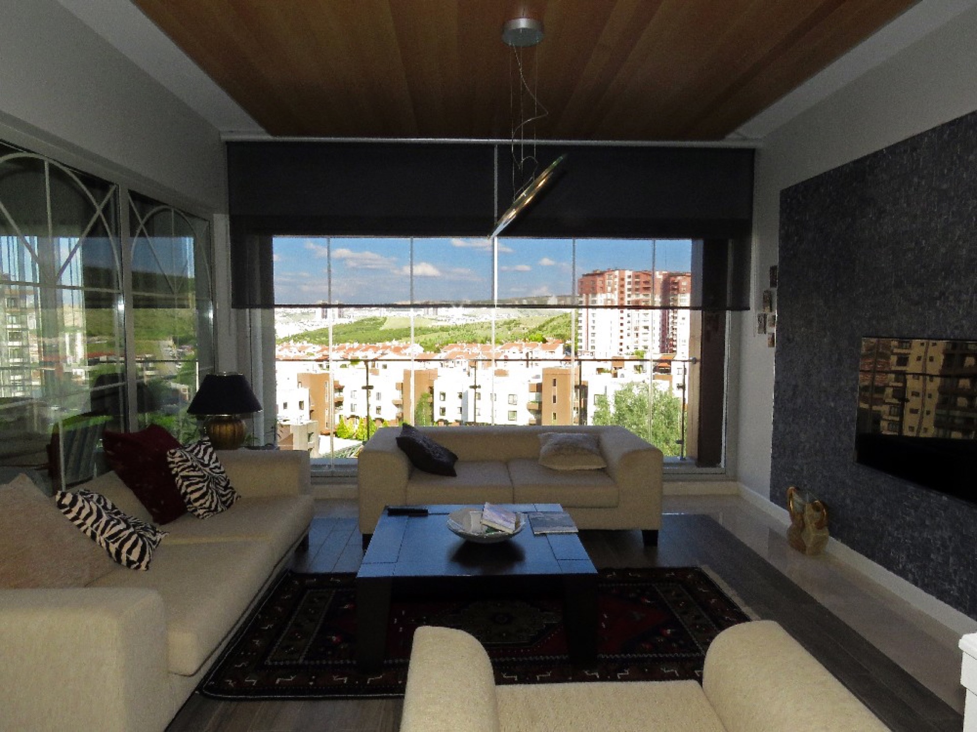 Tül stor perde motorlu